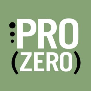 HPN ProZero logo icon featuring bold white typography on a green background for vegan protein supplement branding