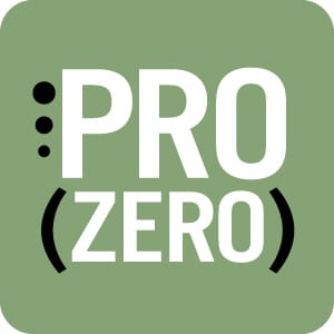 Large HPN ProZero logo icon featuring bold white typography on a green background for vegan protein supplement branding
